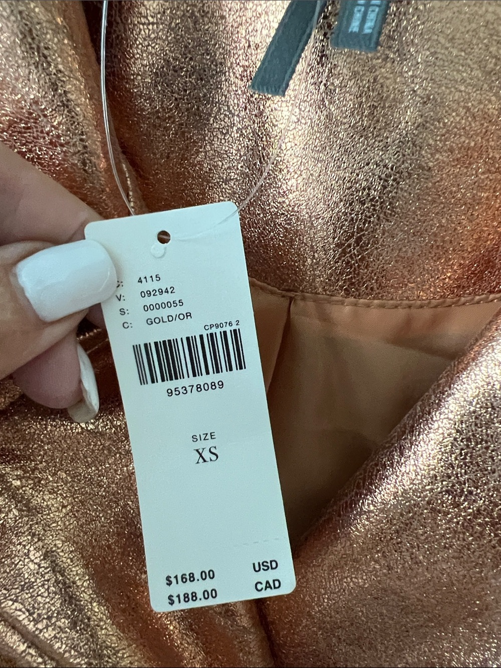 NWT $168 ANTHROPOLOGIE copper penny moto jacket XS - Picture 4 of 7